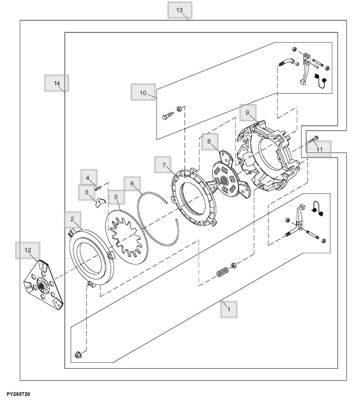 Cụm ly hợp kép - Tay lái trợ lực (1-2) - ST518607